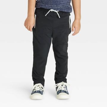 Toddler Boys' Quick Dry Pull-on Pants - Cat & Jack Black