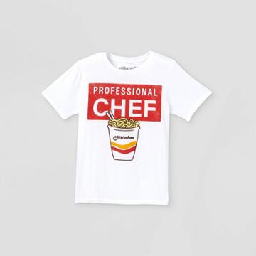 Boys' Maruchan Professional Chef Short Sleeve Graphic T-shirt - White