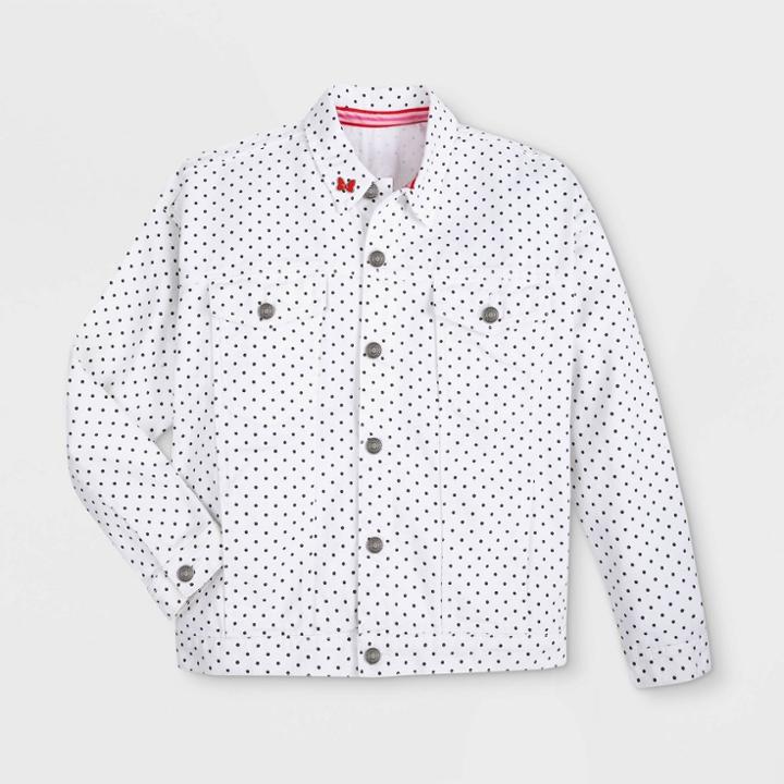 Mickey Mouse & Friends Girls' Disney Minnie Mouse Jean Jacket - White Xs - Disney