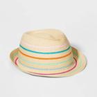 Girls' Striped Hat - Cat & Jack Green One Size, Girl's
