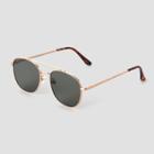 Women's Square Aviator Sunglasses - Universal Thread Vibrant Gold