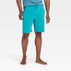 Men's Soft Gym Shorts 4 - All In Motion Teal Blue
