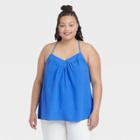 Women's Plus Size Woven Swing V-neck Cami - Ava & Viv