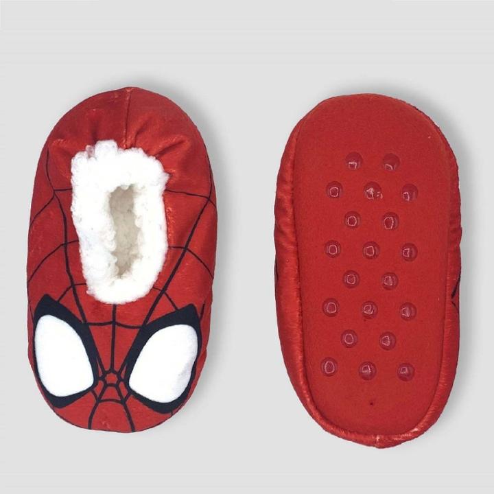 Toddler Marvel Spider-man Slipper Socks - Red