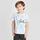 Petitetoddler Boys' Short Slevee Tie-dye Smile Pocket Graphic T-shirt - Art Class White 12m, Toddler Boy's