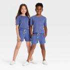 Kids' Shorter-length Tie-dye Shorts - Cat & Jack Violet