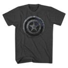 Marvel Men's Captain America Shield T-shirt - Charcoal Heather