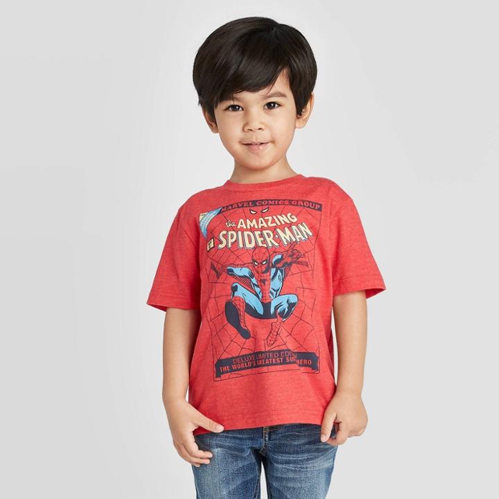 Toddler Boys' Marvel T-shirt - Red