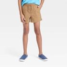 Boys' Pull-on Above The Knee Woven Shorts - Art Class Brown