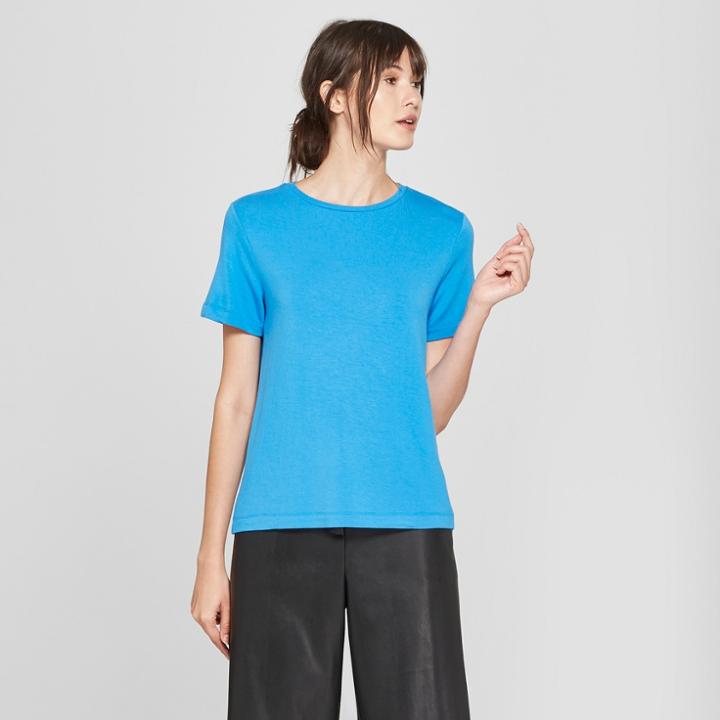 Women's Short Sleeve Crew Neck T-shirt - Prologue Blue