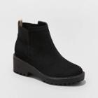 Women's Taci Wide Width Pull-on Ankle Boots - Universal Thread Black