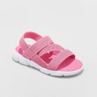Toddler Girls' Kestra Elastic Comfort Footbed Sandals - Cat & Jack Pink