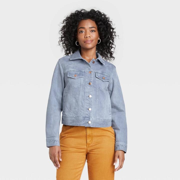 Women's Denim Jacket - Universal Thread Purple