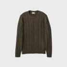 Men's Tall Regular Fit Pullover Sweater - Goodfellow & Co Olive Heather