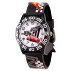 Boys' Disney Cars 3 Lightning Mcqueen Black Plastic Time Teacher Watch - Black, Purple