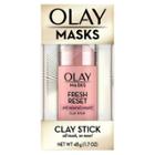 Olay Fresh Reset Pink Mineral Complex Clay Face Mask Stick Facial Cleanser -1.7oz