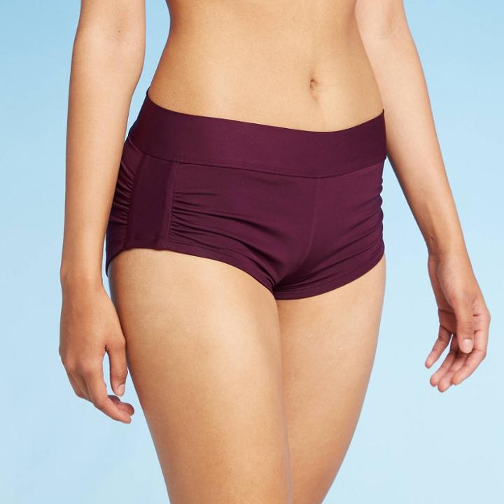Women's Shortie Swim Shorts - Kona Sol Royal Burgundy