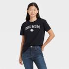 Modern Lux Women's Dog Mom Short Sleeve Graphic T-shirt - Black