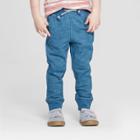 Toddler Boys' Novelty Spacedye Jogger Pants - Cat & Jack Blue