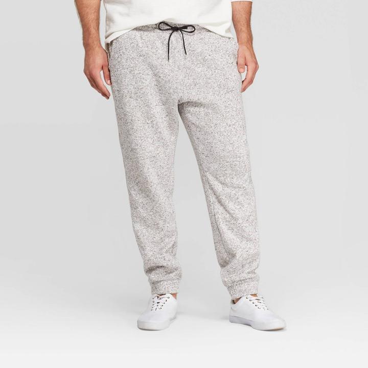 Men's 31.5 Big & Tall Jogger Pants - Goodfellow & Co Light Gray Heather 3xbt, Light Grey Gray