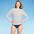 Women's Long Sleeve Crewneck Rash Guard - Kona Sol Navy