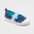 Toddler Girls' Bea Mary Jane Sneakers - Cat & Jack Navy (blue)