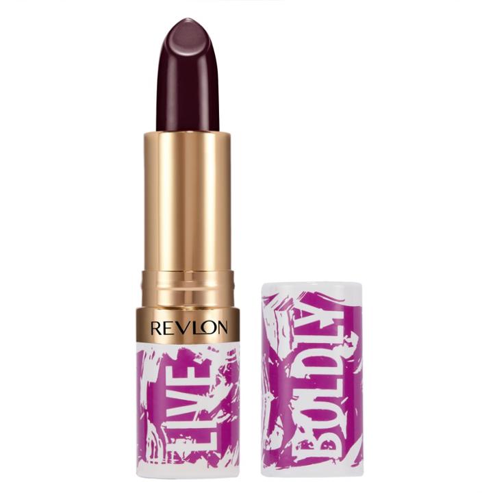 Revlon Live Boldly Super Lustrous 061 Black Cherry Lipstick - 0.15oz, Black Red