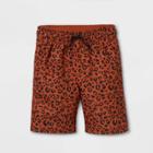 Boys' Animal Print Swim Trunks - Cat & Jack Brown