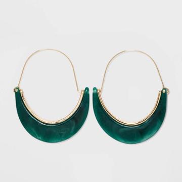 Sugarfix By Baublebar Luxe Hoop Earrings - Green