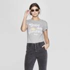 Women's The Beatles Short Sleeve Good Day Sunshine T-shirt (juniors') - Gray