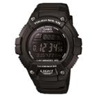 Casio Solar Multiple Function 120-lap Runner Watch - Black (ws220-1bvcf), Women's