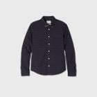 Men's Untucked Slim Fit Button-down Shirt - Goodfellow & Co Dark Blue