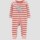 Baby Boys' Dino Striped Sleep N' Play - Just One You Made By Carter's Orange Newborn