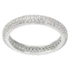 1 1/2 Ct. T.w. Journee Collection Round Cut Cz Pave Set Elegant Band In Brass - Silver