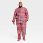 Men's Big & Tall Plaid Pajama Set - Goodfellow & Co Red