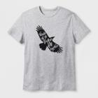 Shinsung Tongsang Men's Short Sleeve 'birds Of A Feather' Graphic T-shirt - Heather Gray