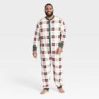 Hearth & Hand With Magnolia Men's Big & Tall Holiday Plaid Union Suit Red/green - Hearth & Hand With