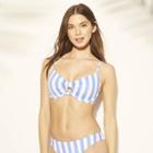 Women's Current Lightly Lined Keyhole Knot Bikini Top - Shade & Shore Iris Blue
