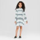 Girls' Lettuce Edge A Line Dress - Art Class Green