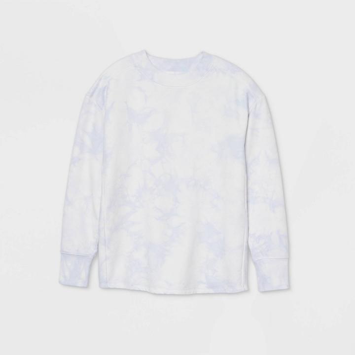 Women's French Terry Crewneck Pullover - All In Motion Lilac S, Women's, Size: