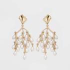 Pearl Chandelier Earrings - A New Day Gold/white, Women's