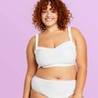 Women's Plus Size Sweetheart Bikini Top - Stoney Clover Lane X Target White