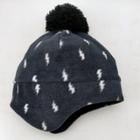 Boys' Lightning Bolt Fleece Hat - Cat & Jack Dark Gray