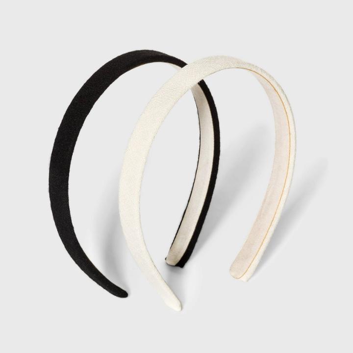 Woven Headband 2pc - Universal Thread Black/white