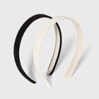 Woven Headband 2pc - Universal Thread Black/white