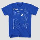 Men's Tetris Short Sleeve Graphic T-shirt - Royal Blue