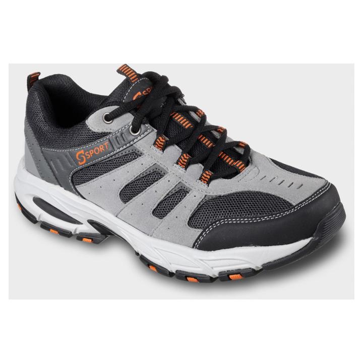 S Sport By Skechers Men's Sport Designed By Skechers Feint Athletic Sneakers - Gray 8, Gray White Orange