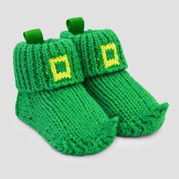 Baby's Knitted Leprechaun Slipper - Just One You Made By Carter's Green Newborn, Newborn Unisex