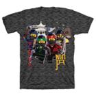 Boys' Lego Ninjago Short Sleeve T-shirt - Charcoal