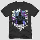 Men's Disney Black Panther 'warrior King' Short Sleeve T-shirt - Black